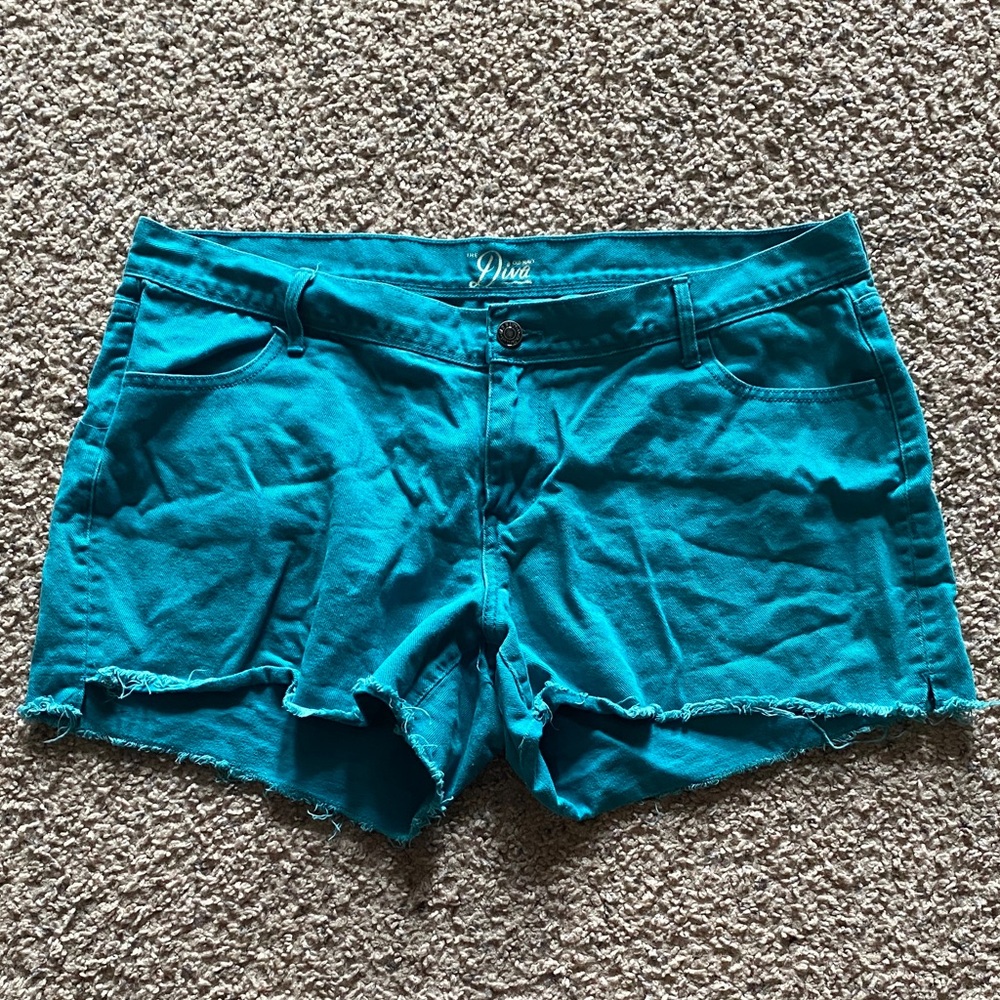 Old Navy Diva Turquoise Jean Shorts for Women